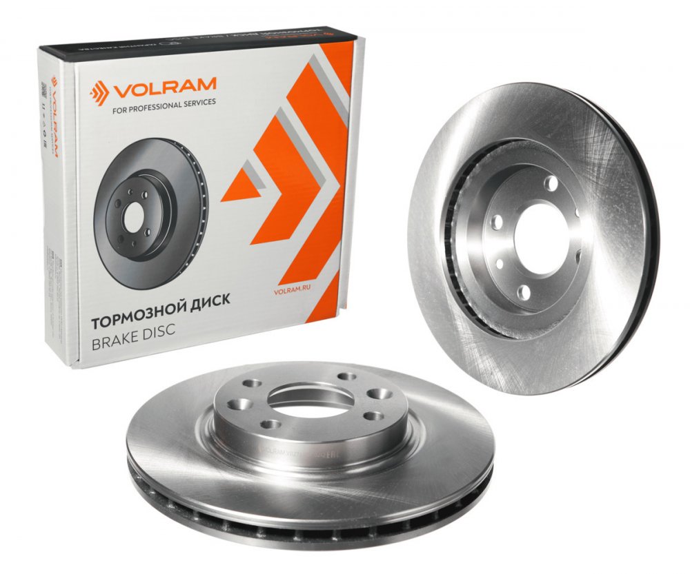 ДИСК ТОРМОЗНОЙ ЗАДНИЙ для а/м VW POLO SEDAN RUS 1KT (10-); D=230mm; (VOLRAM) VR27153