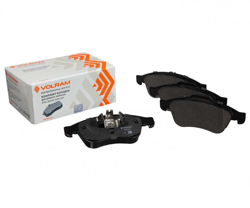 КОЛОДКИ ПЕРЕДНИЕ DUSTER 10-FLUENCE 10-MEGANE III 08- С УШКАМИ 155ММ (VOLRAM) VR26154