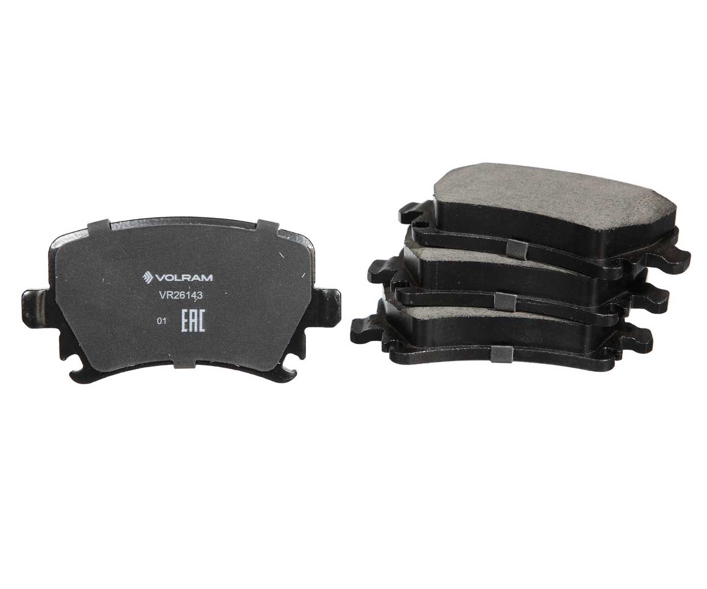 КОЛОДКИ ЗАДНИЕ VW GOLF V-VII 07- PASSAT 07- SKODA OCTAVIA II III 04- ДИСКОВЫЕ (VOLRAM) VR26143